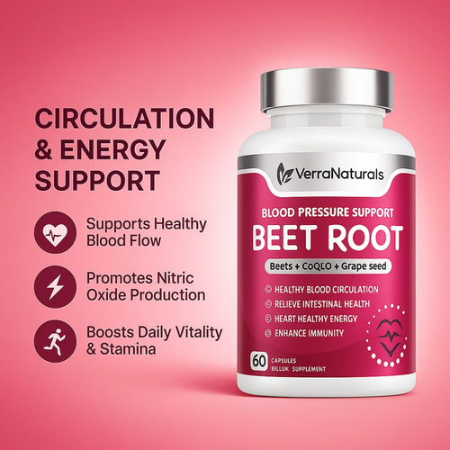 VerraNaturals Beet Root Vegan Capsules